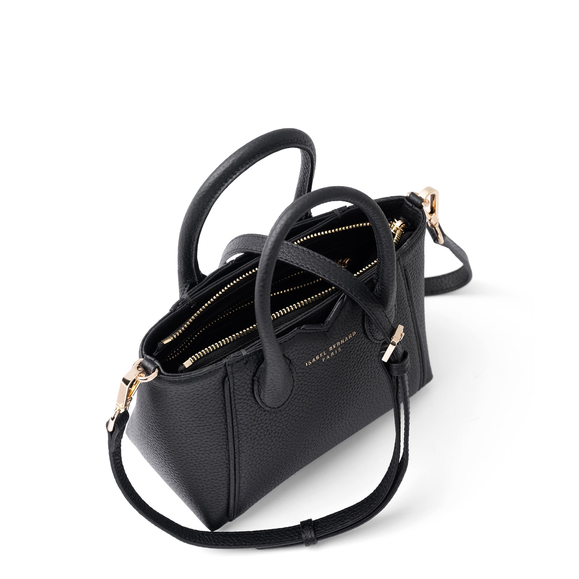 Honoré Cloe Mini black calfskin leather handbag