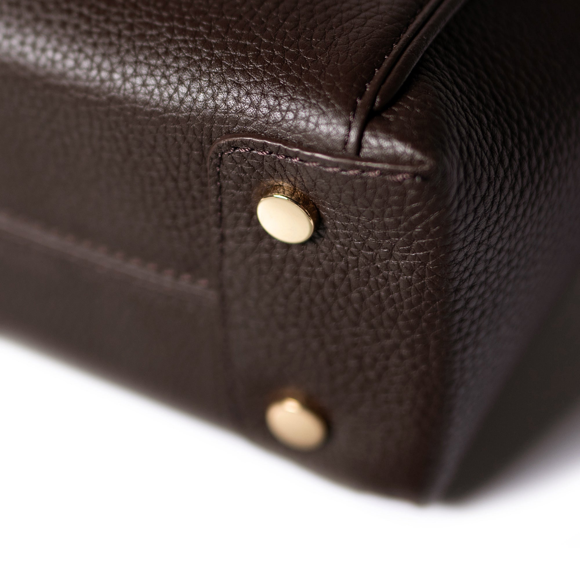 Honoré Cloe Mini brown calfskin leather handbag