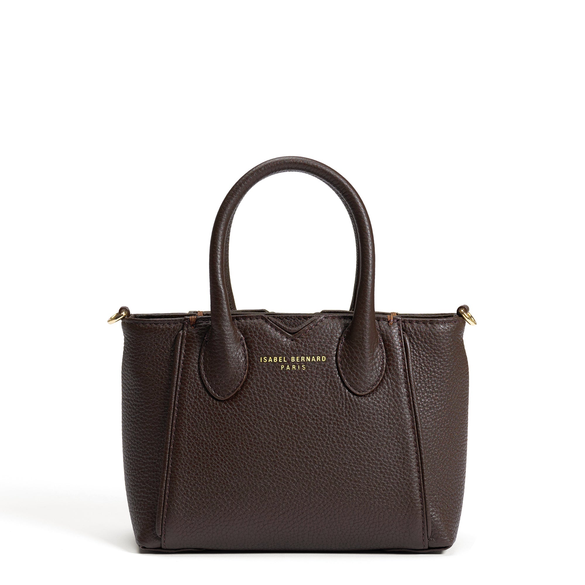 Honoré Cloe Mini brown calfskin leather handbag