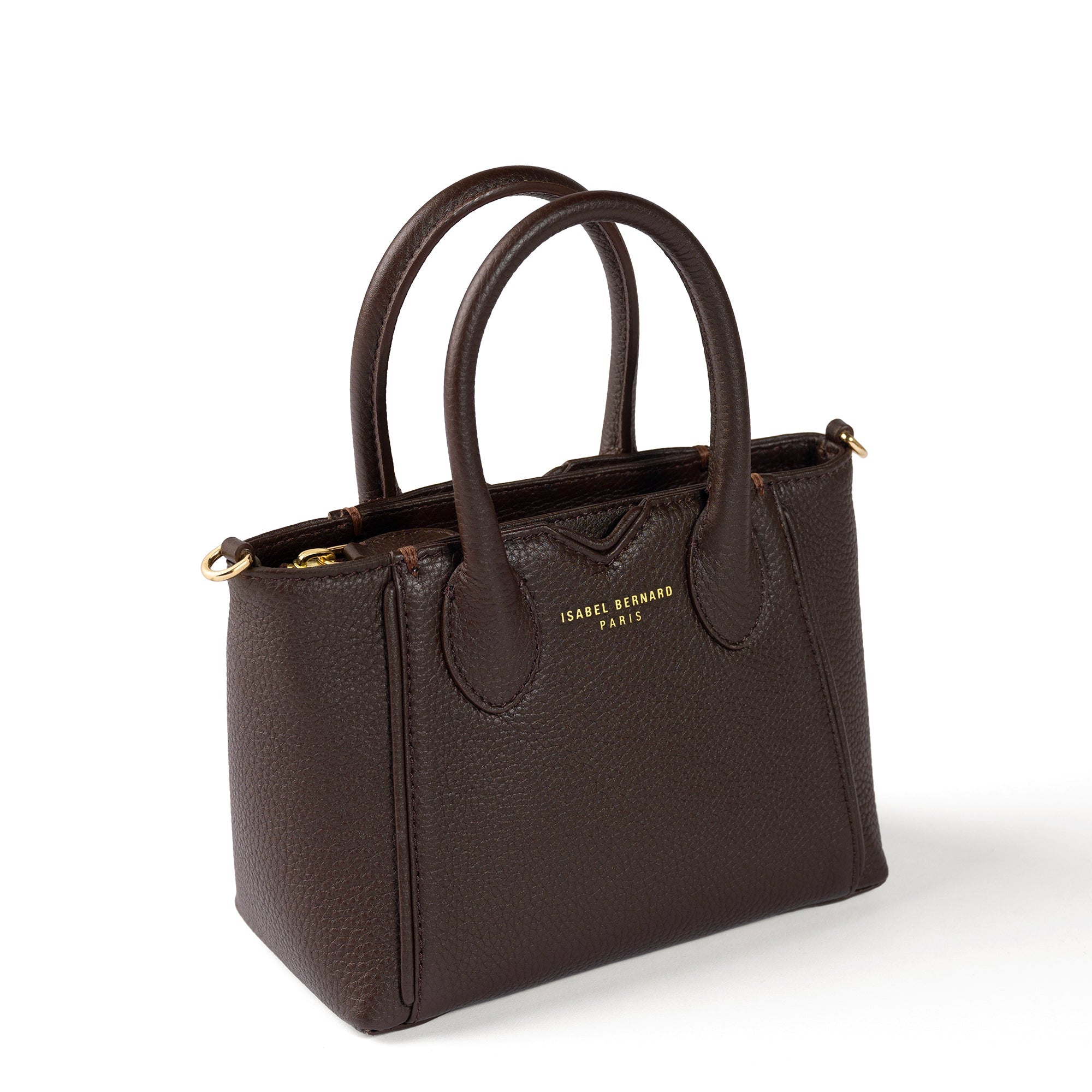 Honoré Cloe Mini brown calfskin leather handbag