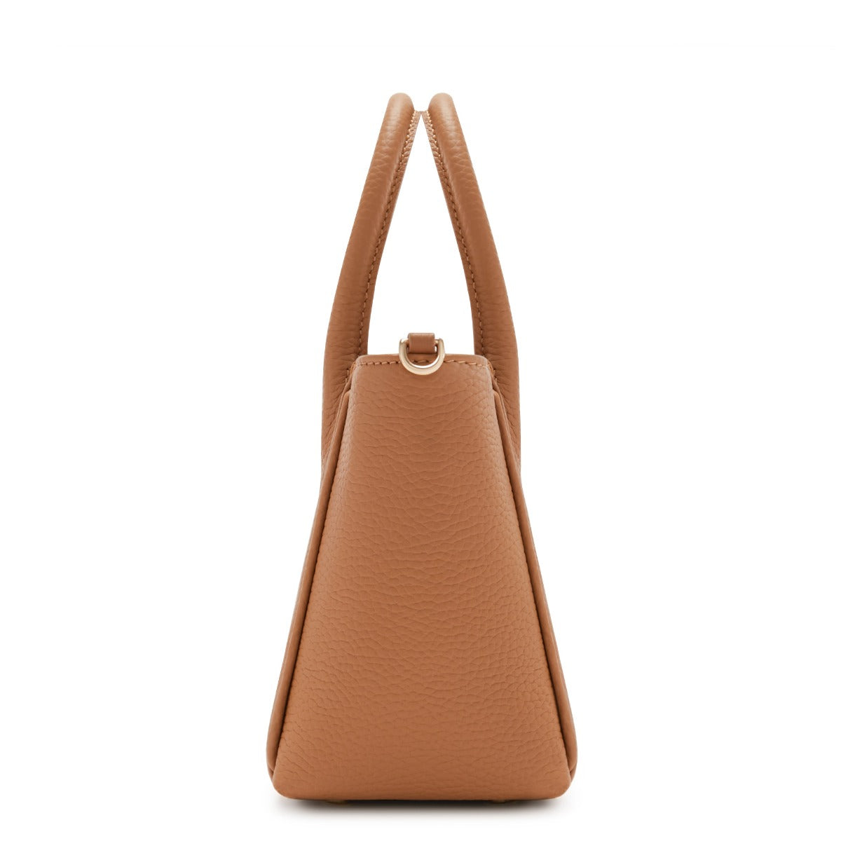 Cadeau d'Isabel camel calfskin leather handbag and cardholder set