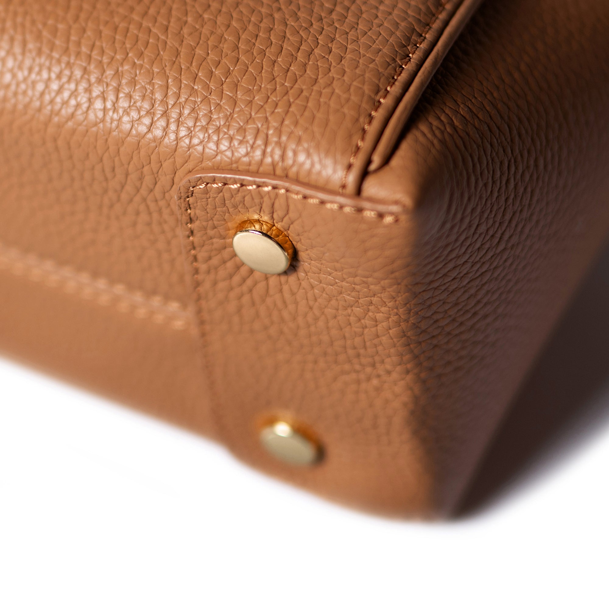 Honoré Cloe Mini camel calfskin leather handbag