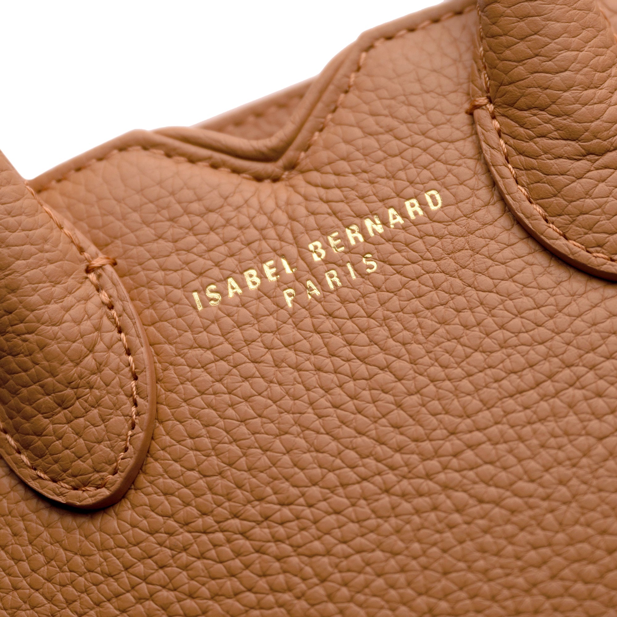 Honoré Cloe Mini camel calfskin leather handbag