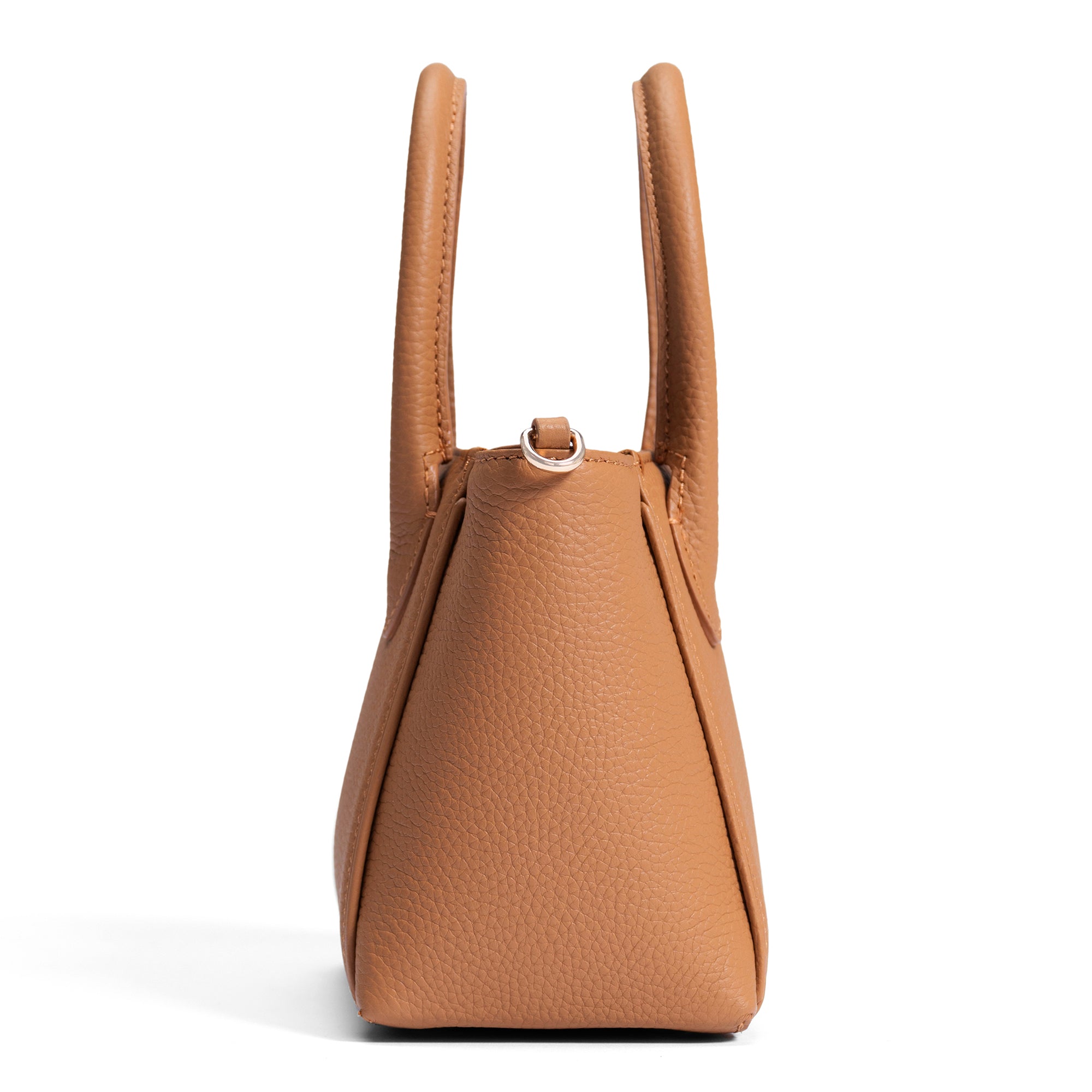 Honoré Cloe Mini camel calfskin leather handbag