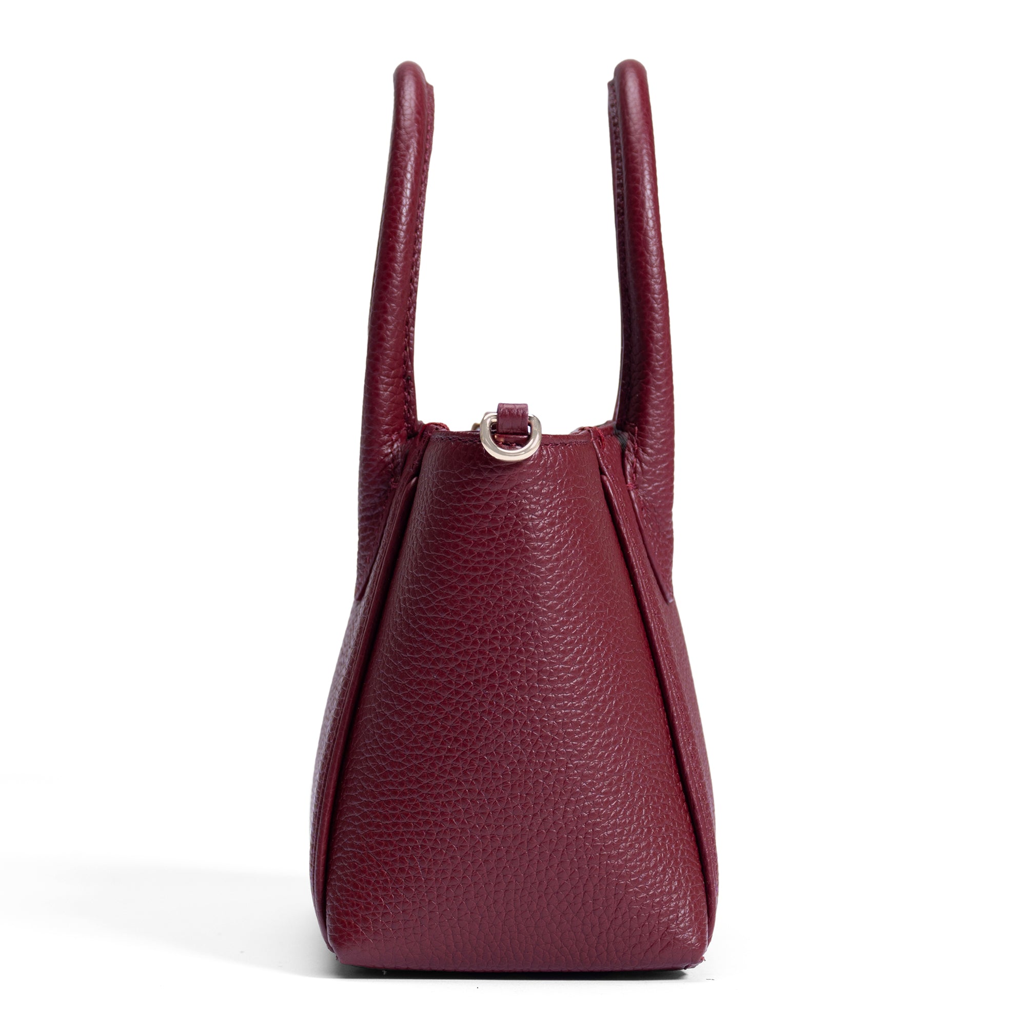 Honoré Cloe Mini bordeaux red calfskin leather handbag