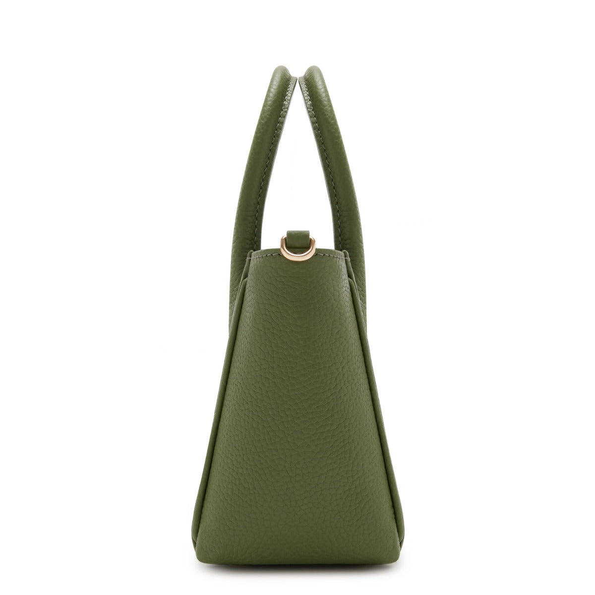 Cadeau d'Isabel green calfskin leather handbag and wallet set