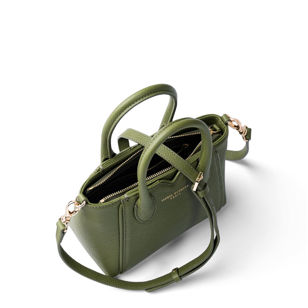 Honoré Cloe Mini green calfskin leather handbag