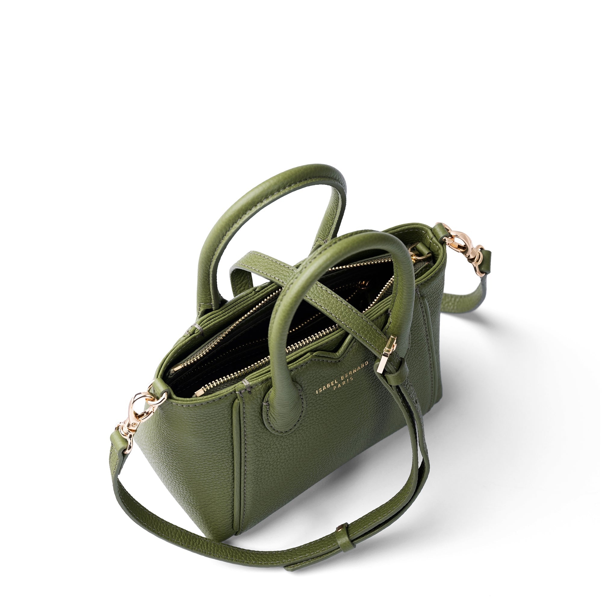 Honoré Cloe Mini green calfskin leather handbag