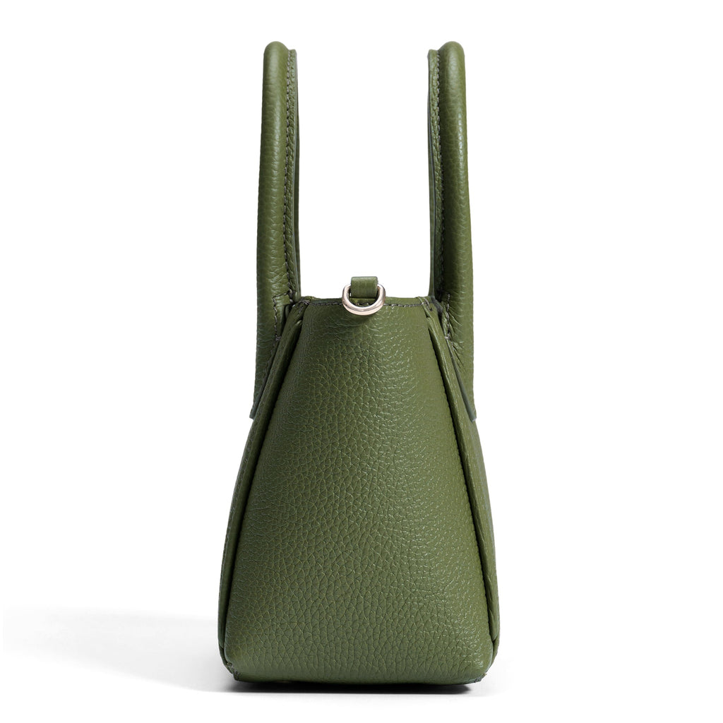 Honoré Cloe Mini green calfskin leather handbag
