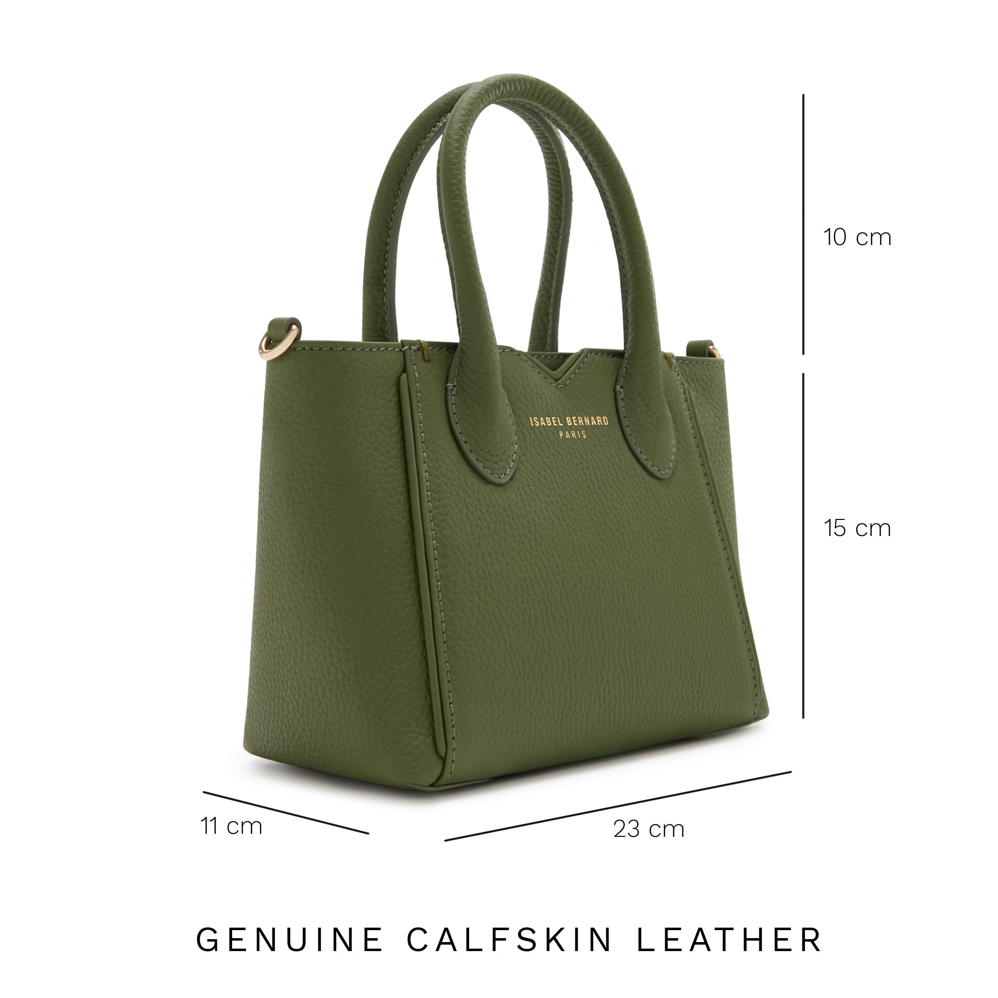 Honoré Cloe Mini green calfskin leather handbag