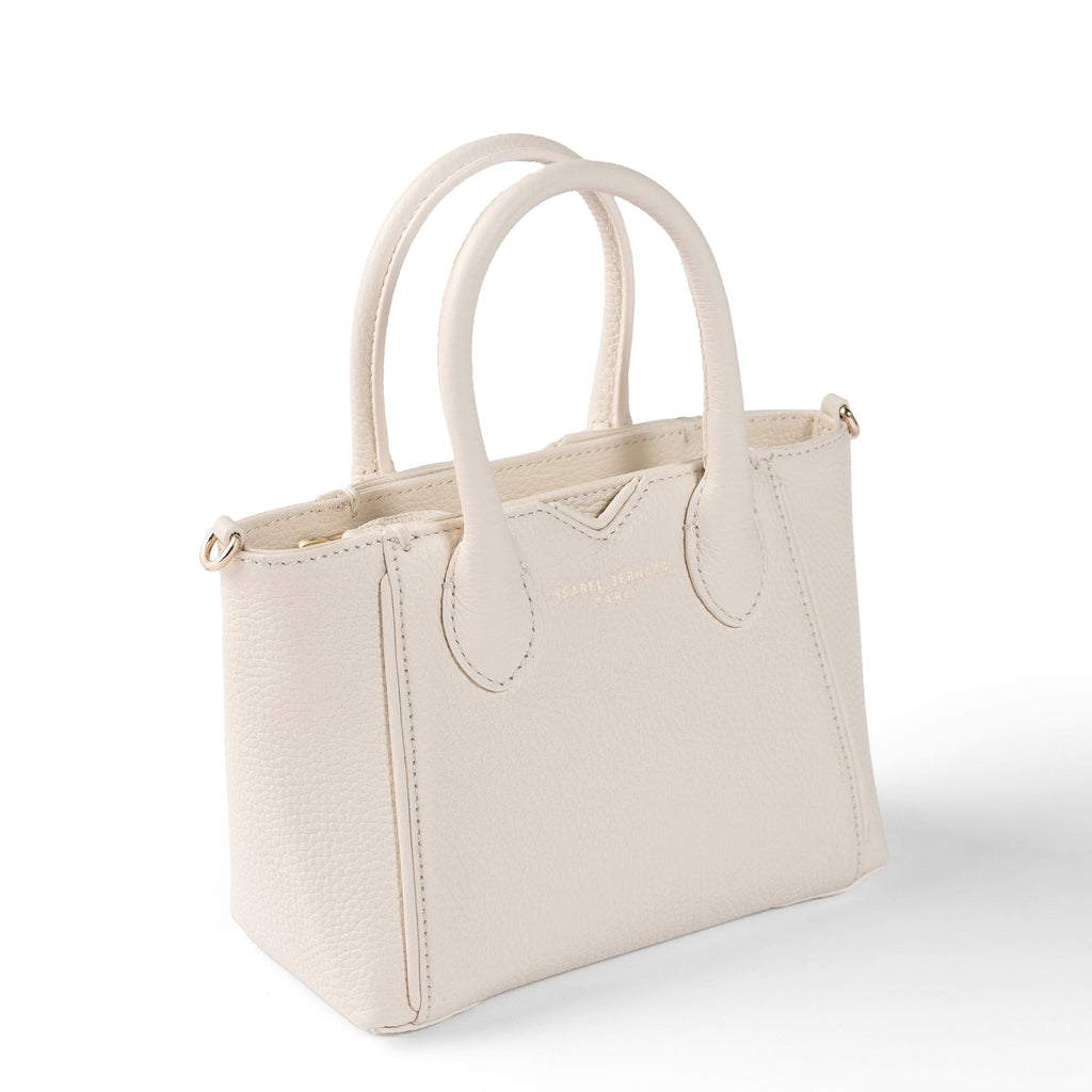 Honoré Cloe Mini cream calfskin leather handbag