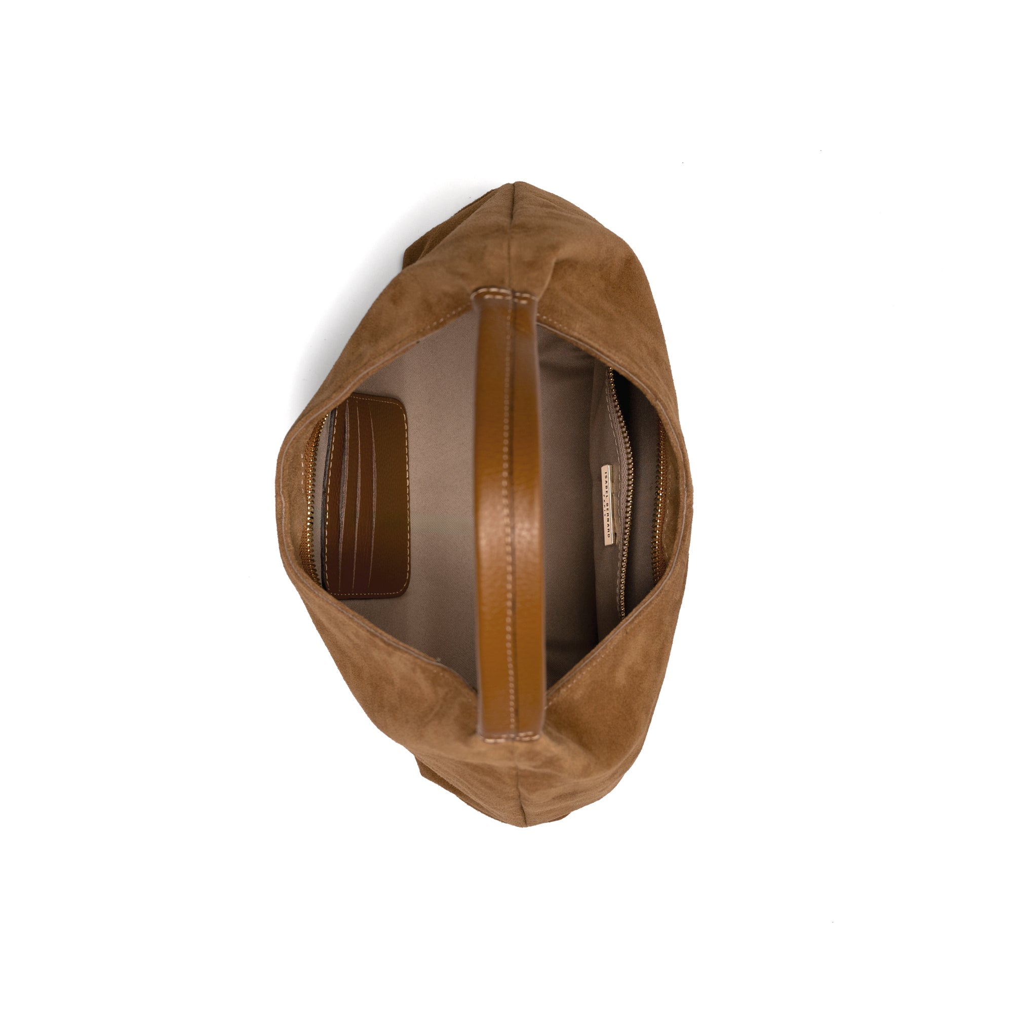Honoré Grace mini brown suede handbag