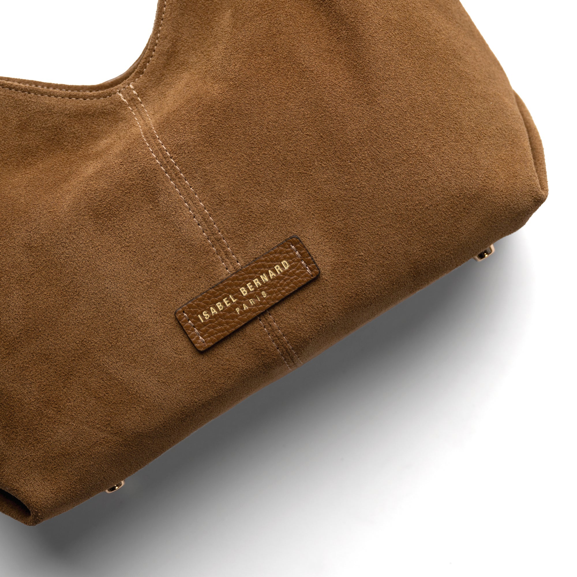 Honoré Grace mini brown suede handbag