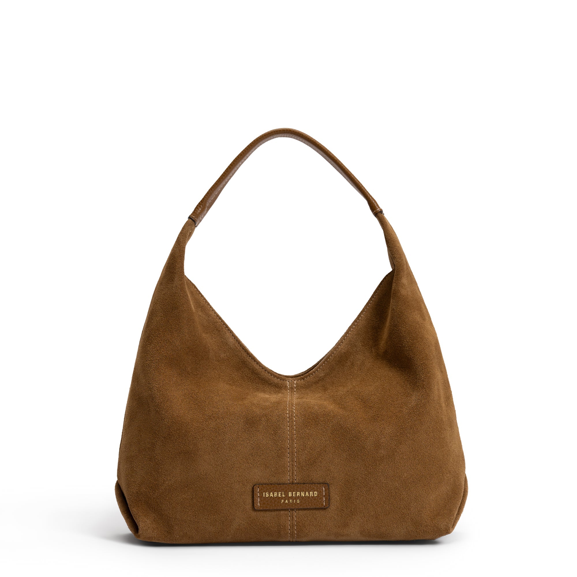 Honoré Grace mini brown suede handbag