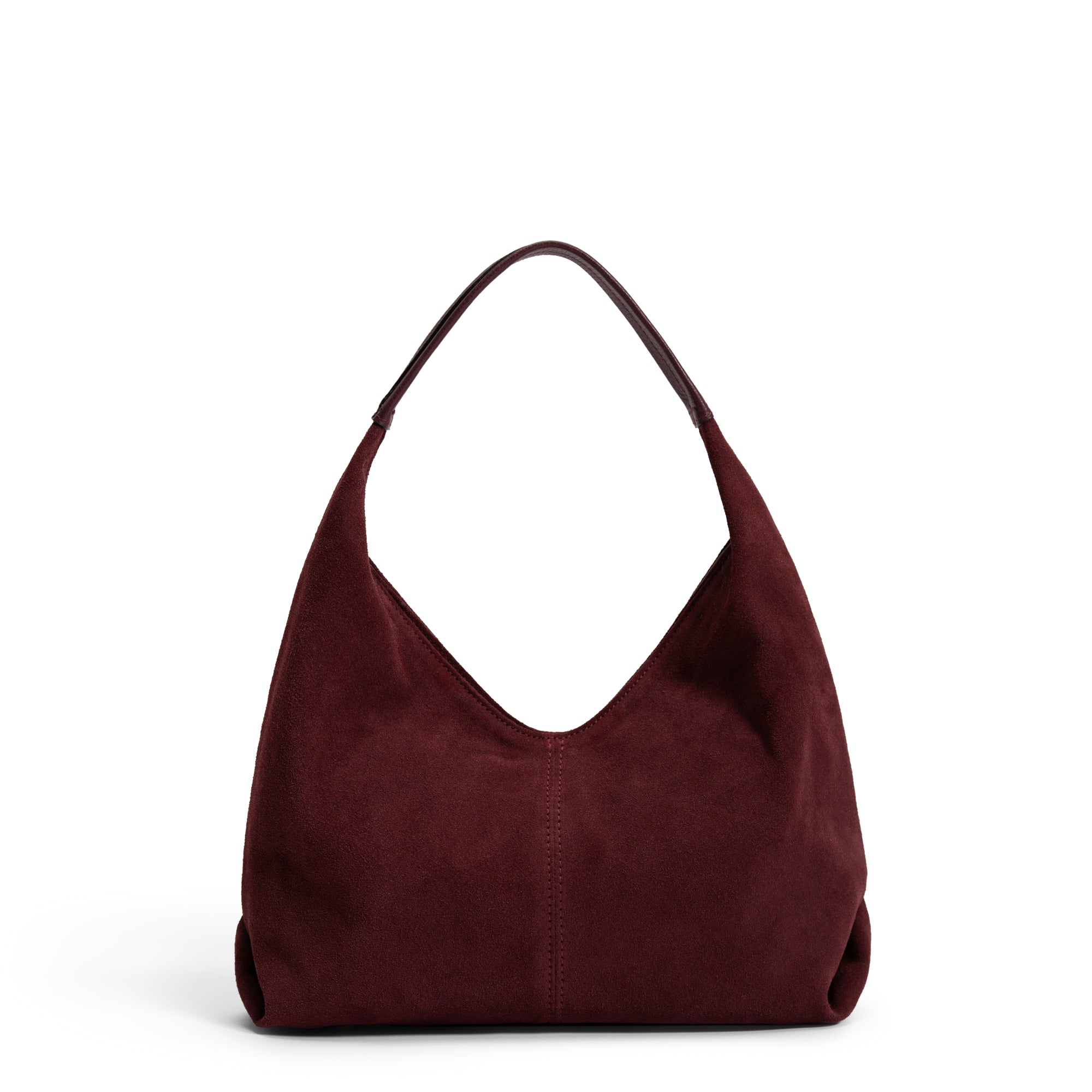 Honoré Grace mini dark bordeaux suede handbag