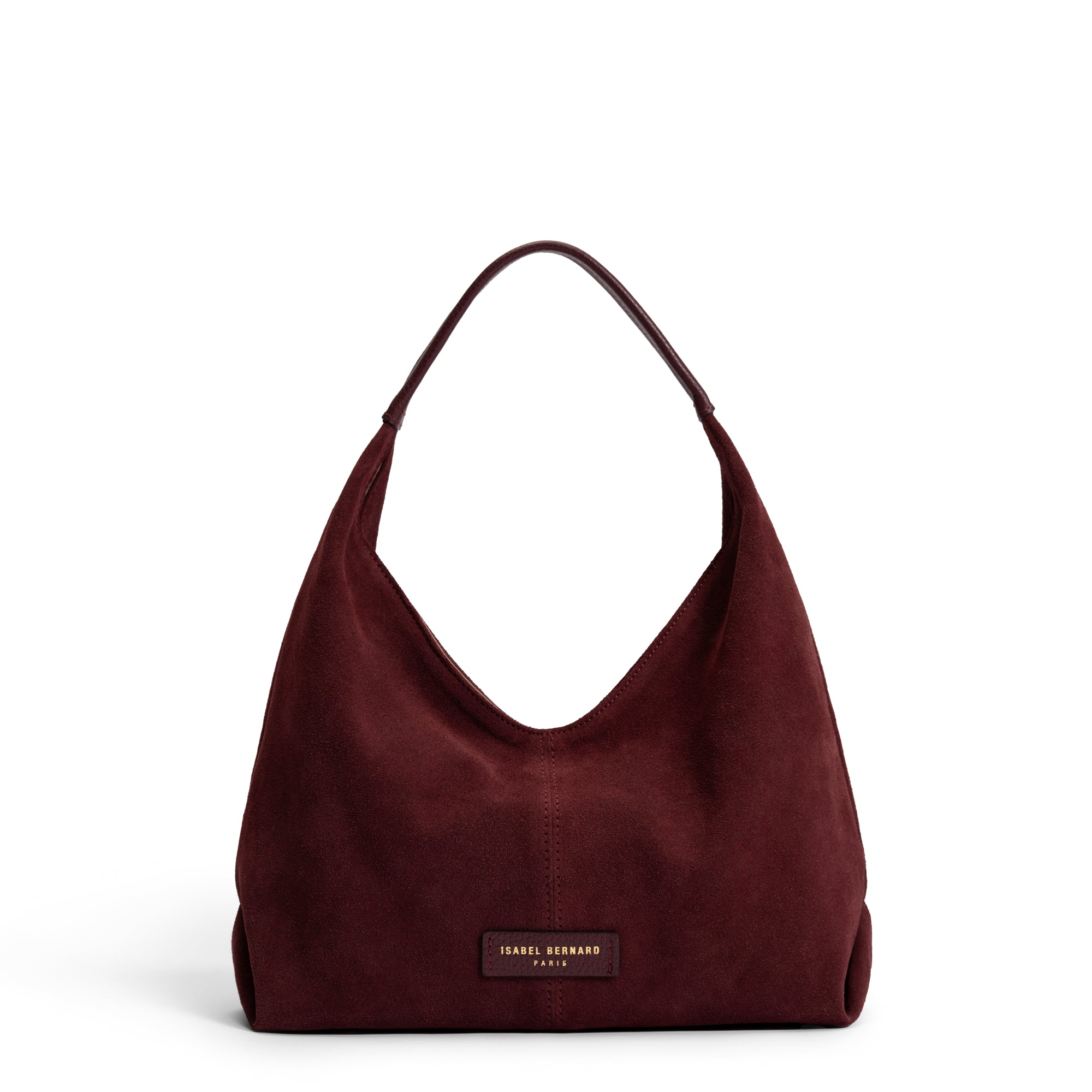 Honoré Grace mini dark bordeaux suede handbag