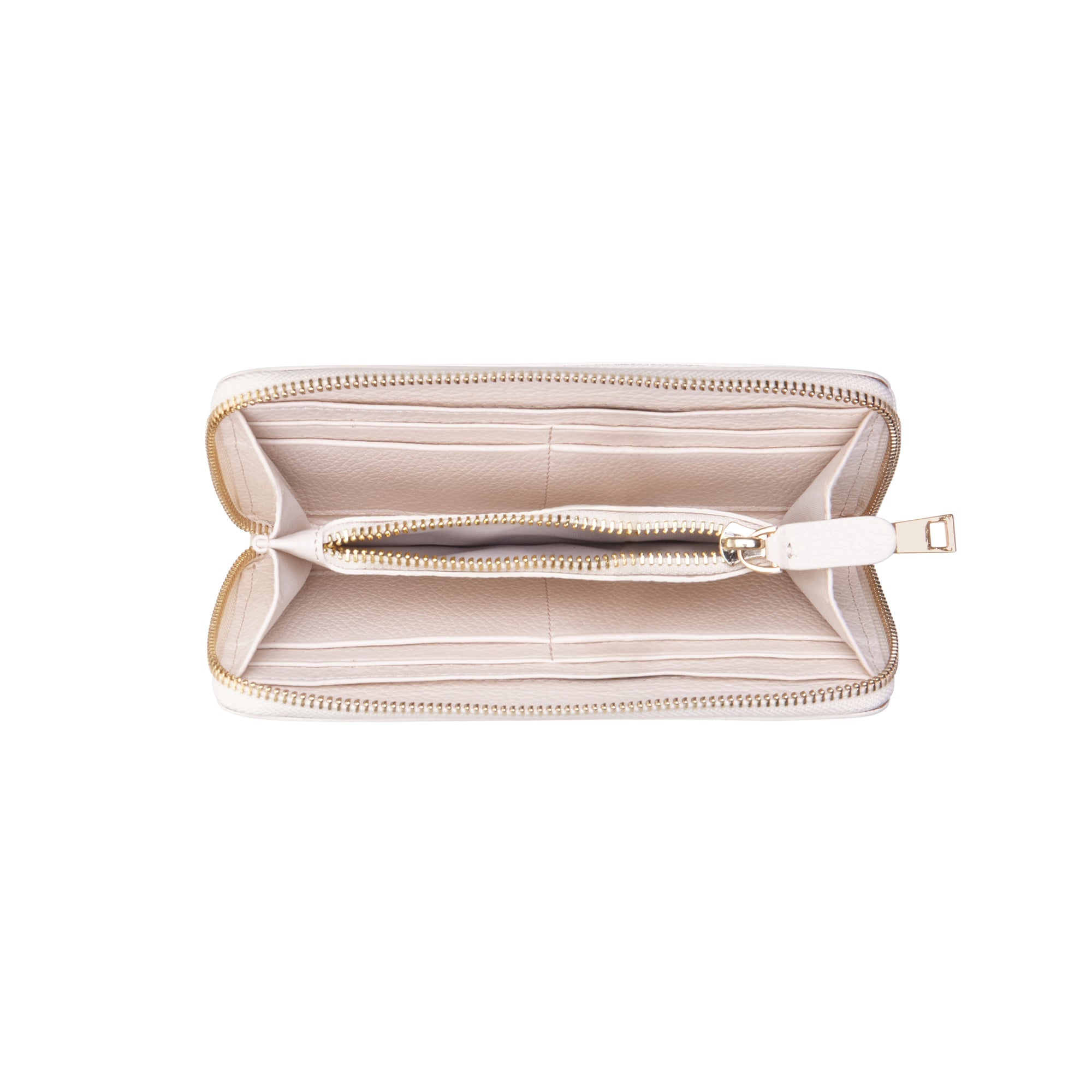 Cadeau d'Isabel cream calfskin leather shopper and wallet set