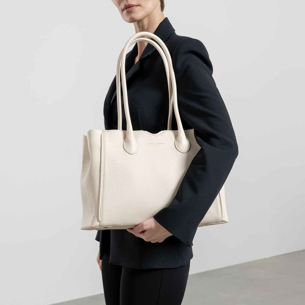 Honoré Cloe cream calfskin leather handbag