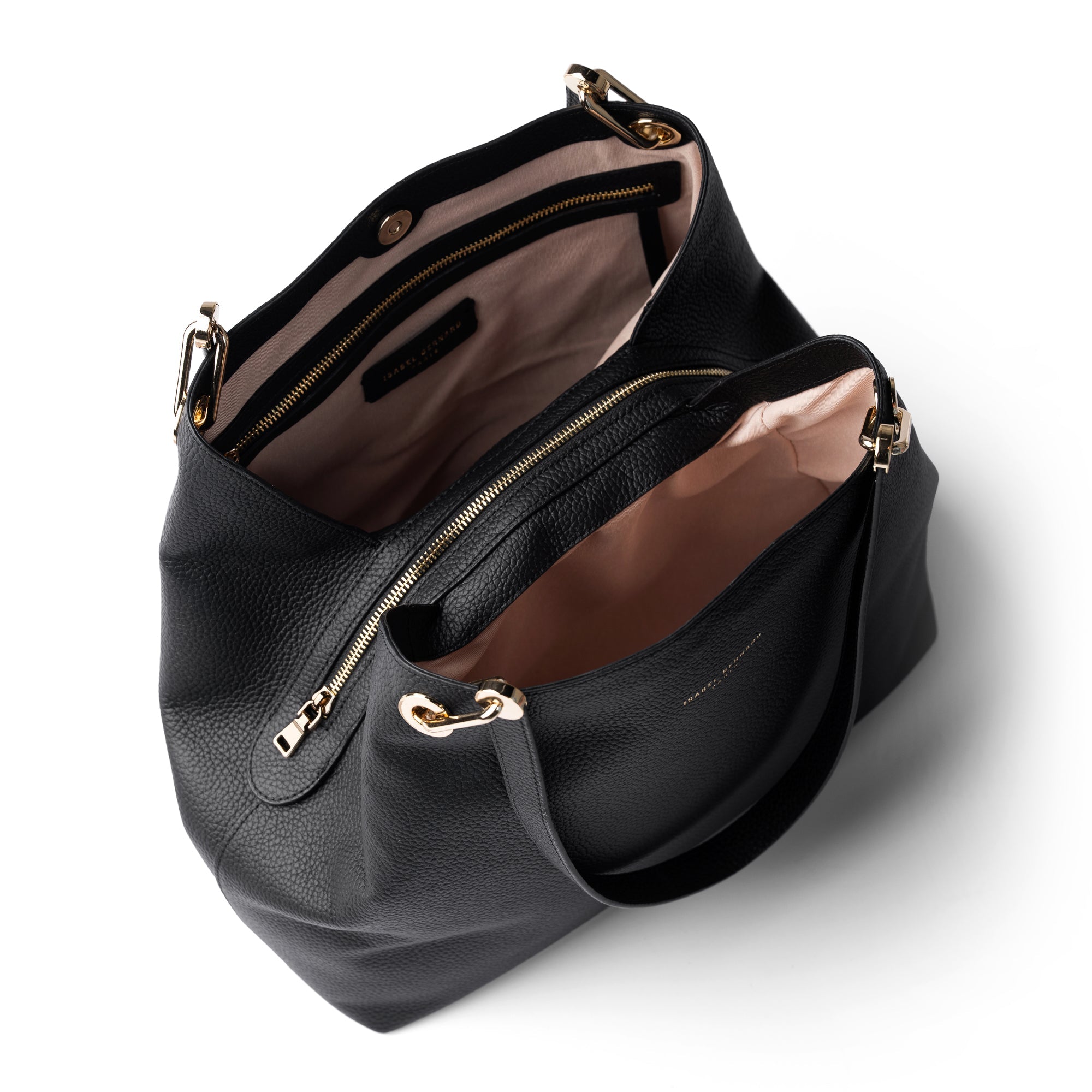 Femme Forte Annabelle black calfskin leather shoulder bag