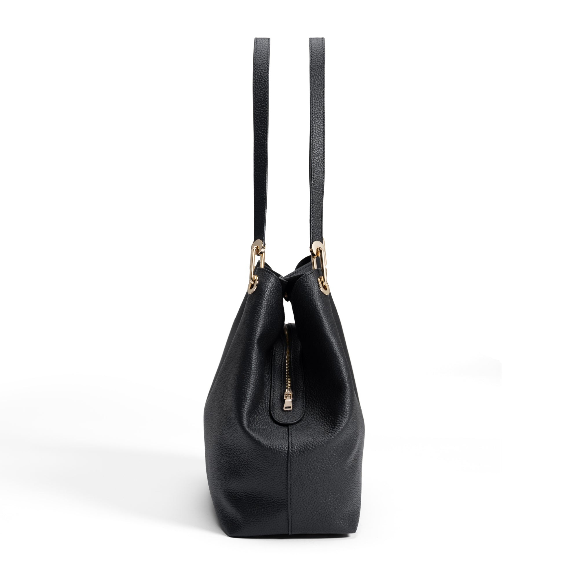 Femme Forte Annabelle black calfskin leather shoulder bag