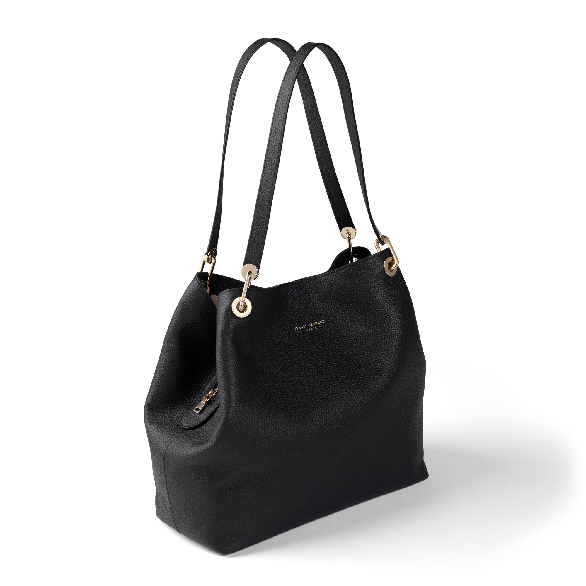 Femme Forte Annabelle black calfskin leather shoulder bag