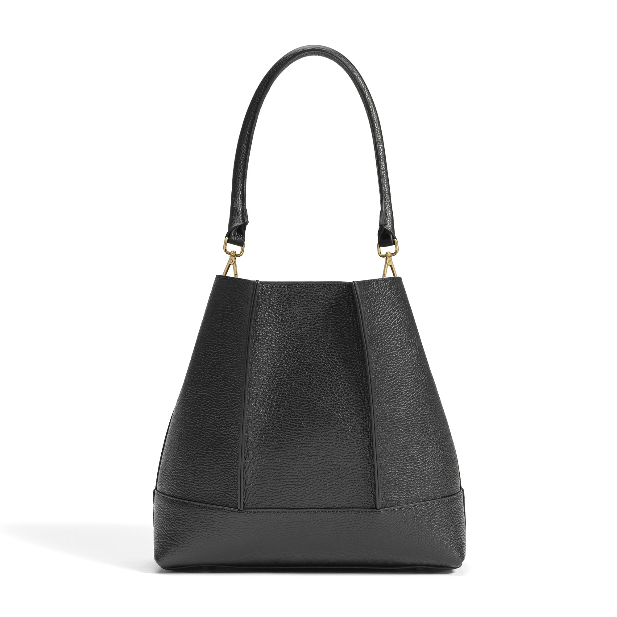 Femme Forte Macie black calfskin leather shoulder bag