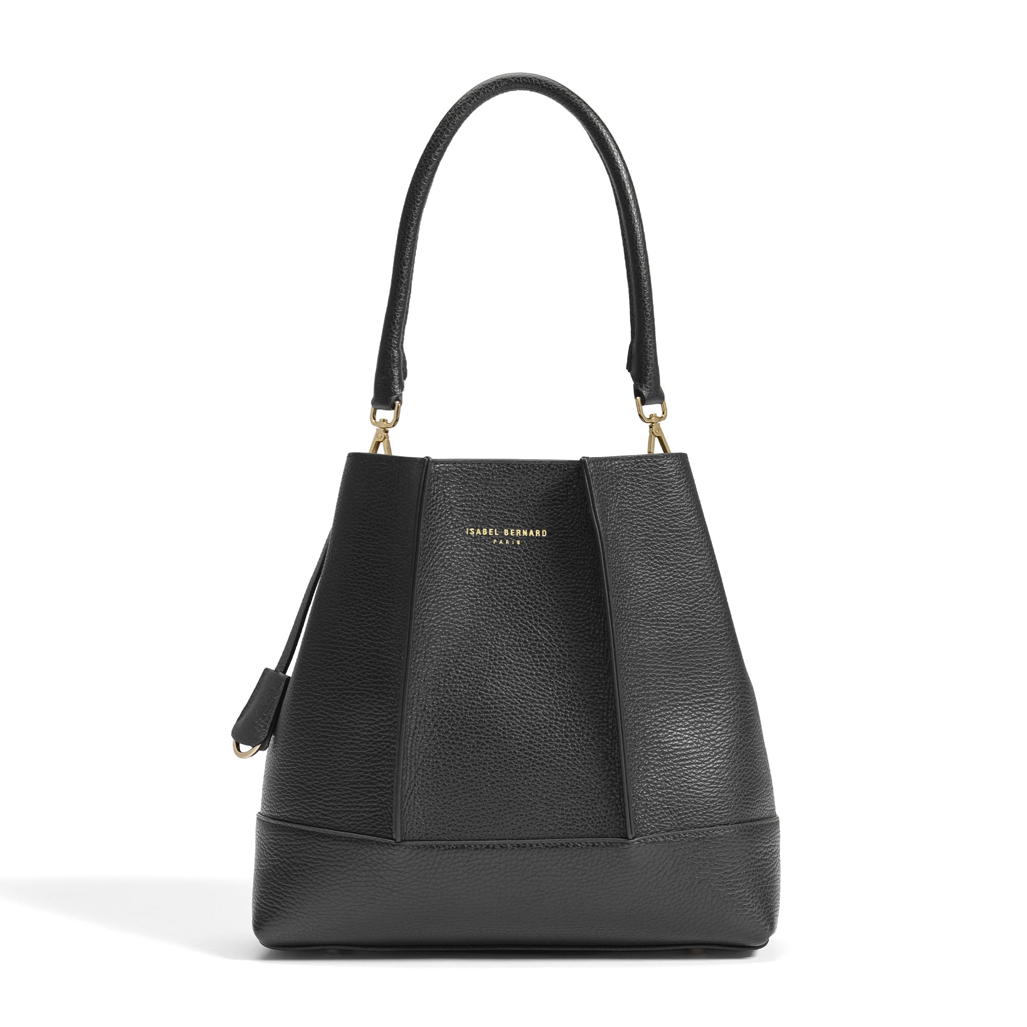 Femme Forte Macie black calfskin leather shoulder bag