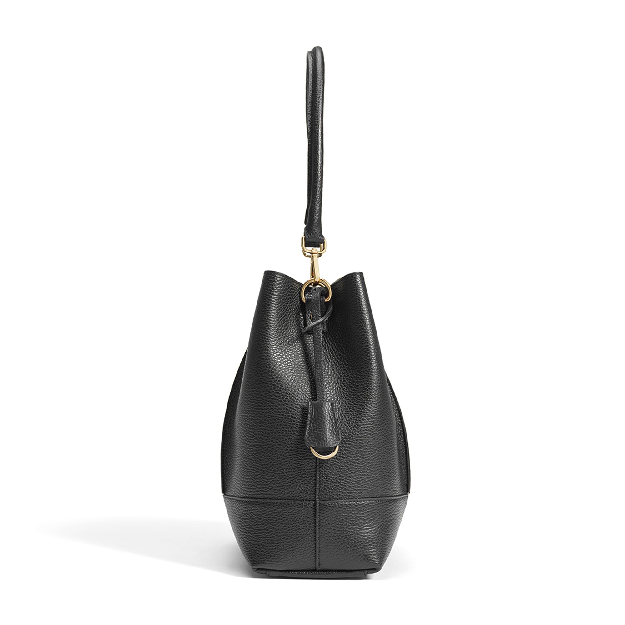 Femme Forte Macie black calfskin leather shoulder bag