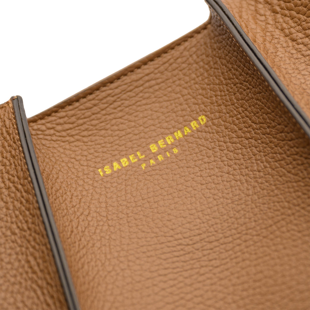 Femme Forte Macie cognac calfskin leather shoulder bag