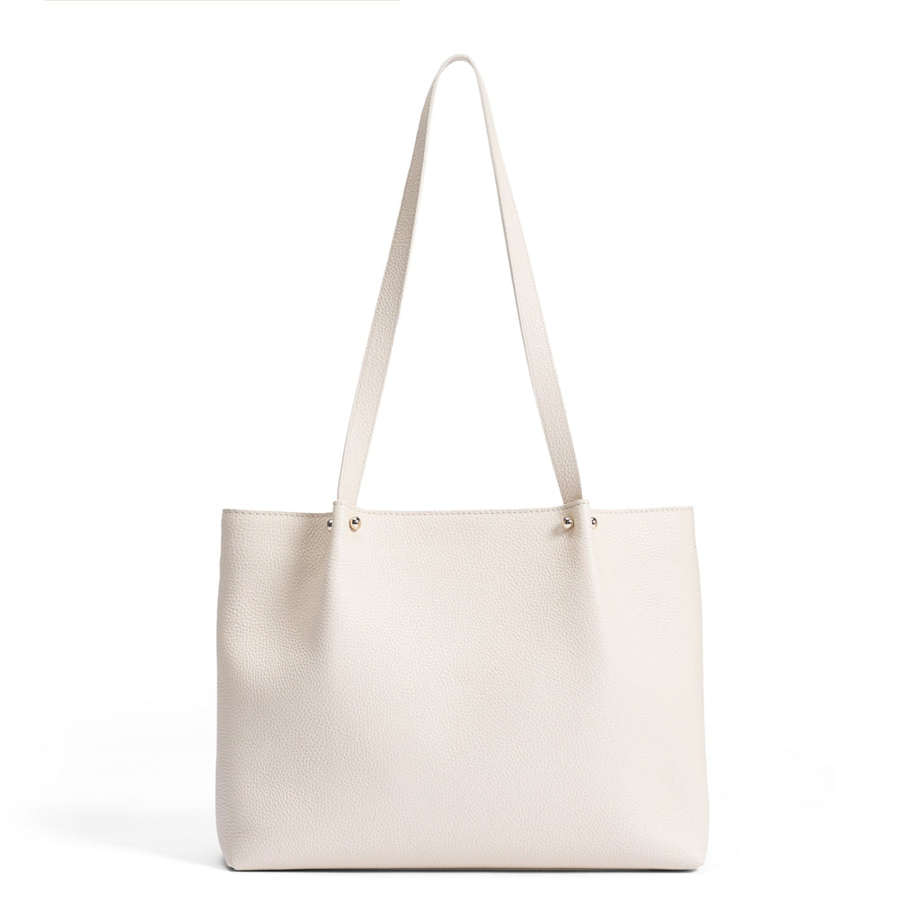 Cadeau d'Isabel cream calfskin leather shopper and wallet set