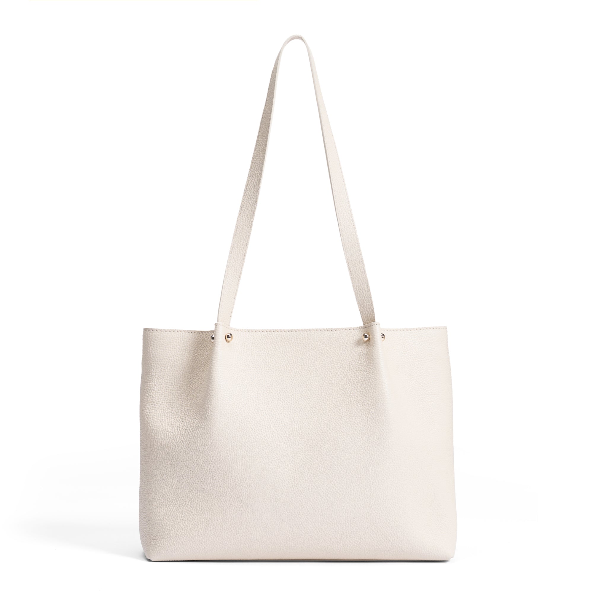 Cadeau d'Isabel cream calfskin leather shopper and wallet set
