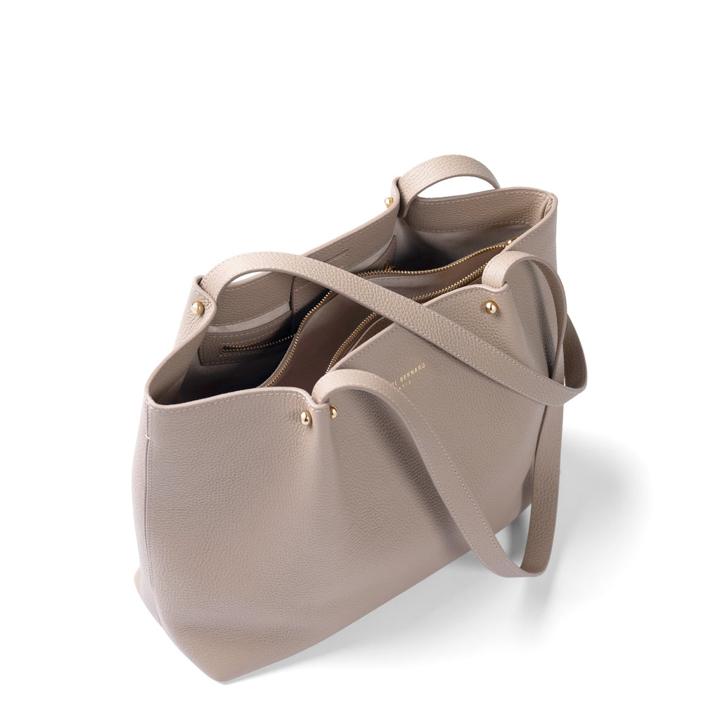 Honoré Nata taupe leather shopper calfskin leather