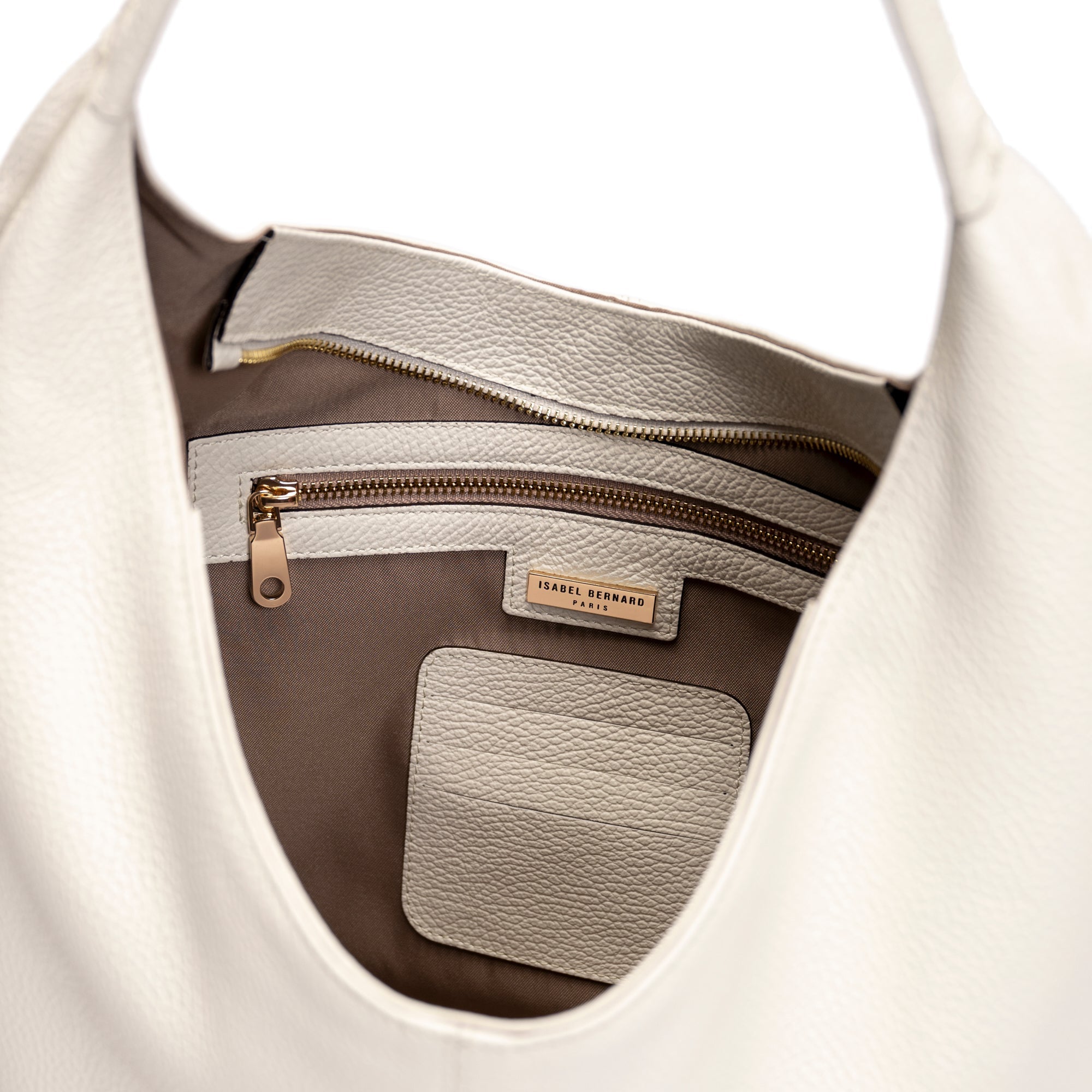 Honoré Grace cream calfskin leather shoulder bag
