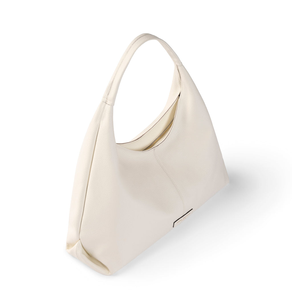 Honoré Grace cream calfskin leather shoulder bag
