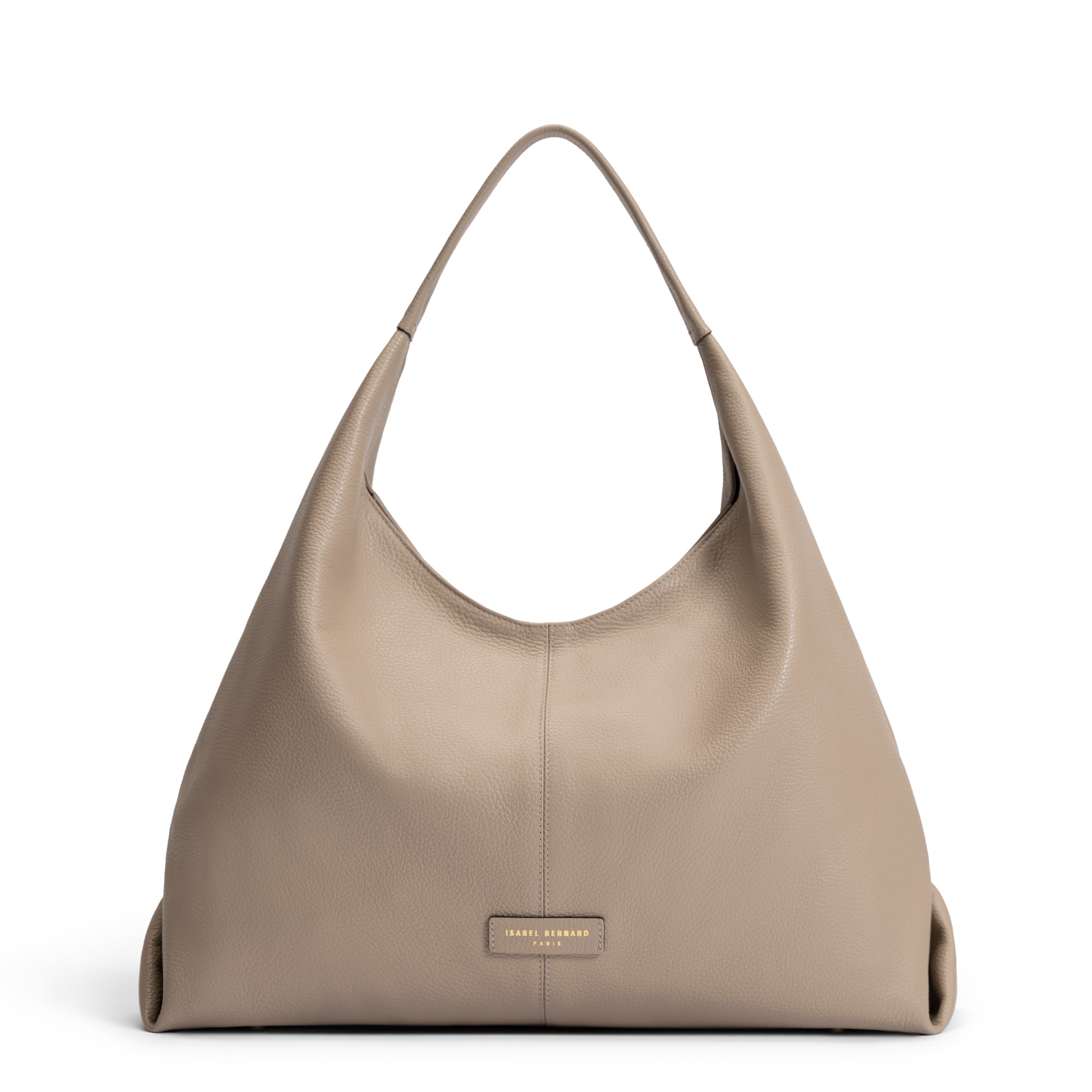 Honoré Grace taupe calfskin leather shoulder bag