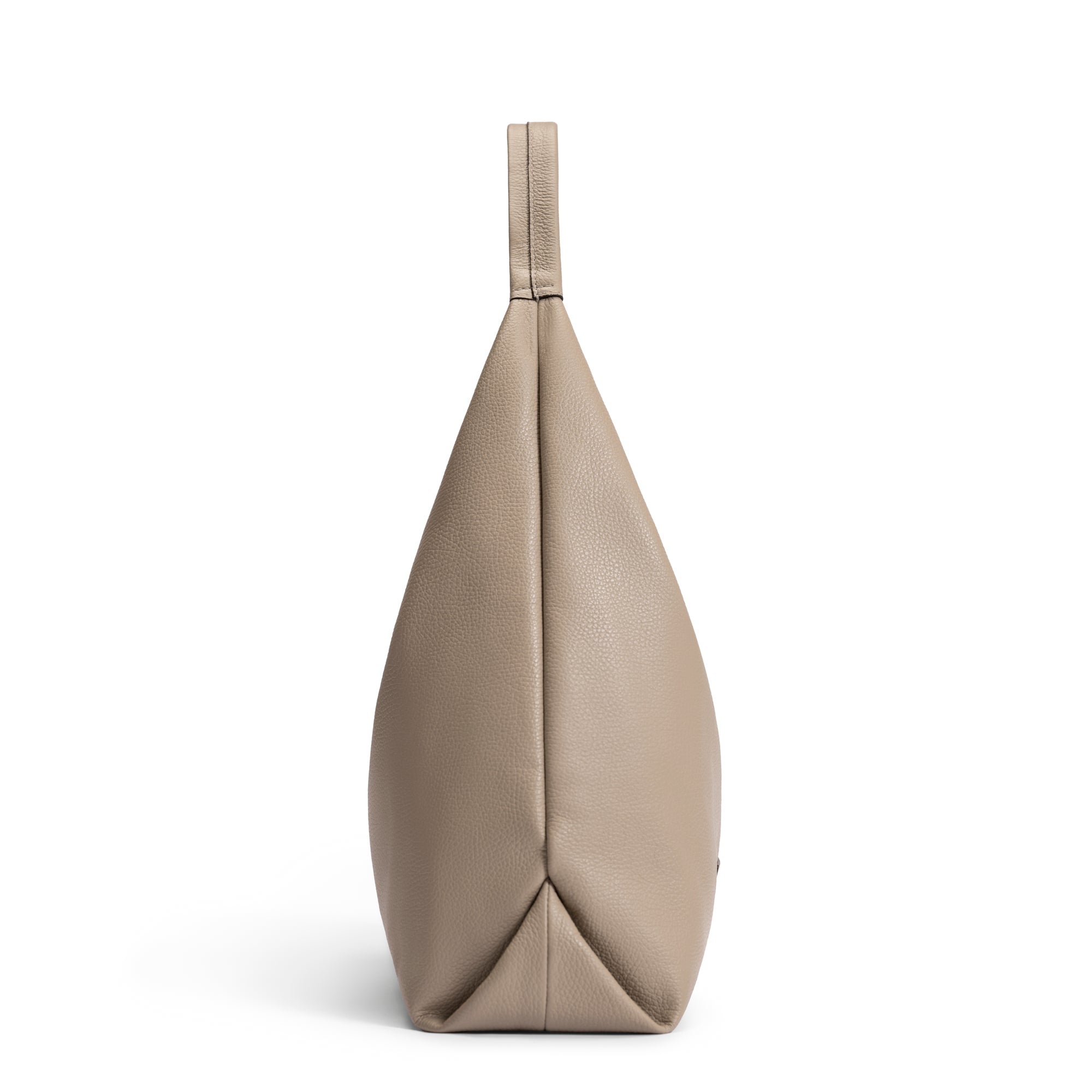 Honoré Grace taupe calfskin leather shoulder bag
