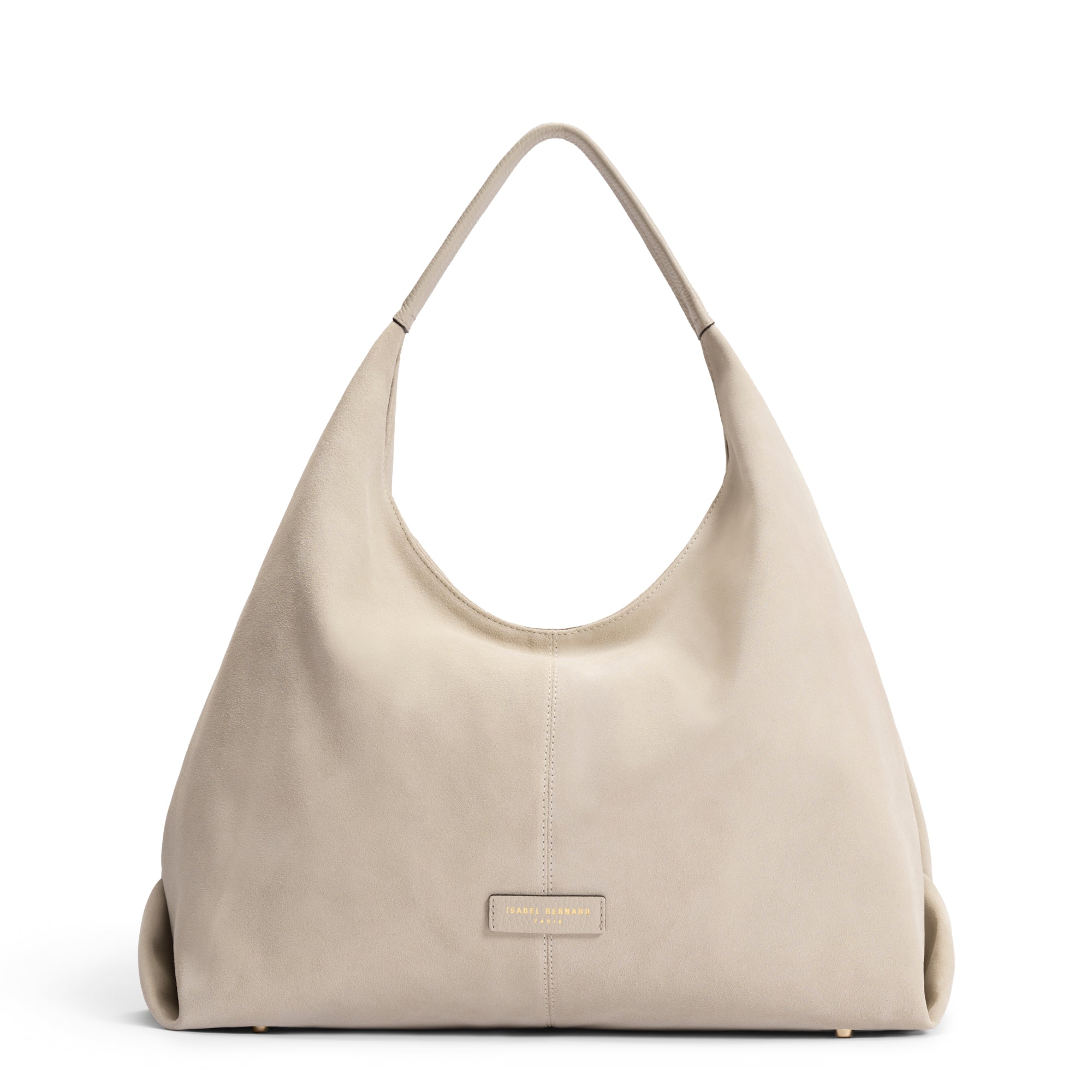 Honoré Grace cream suede shoulder bag