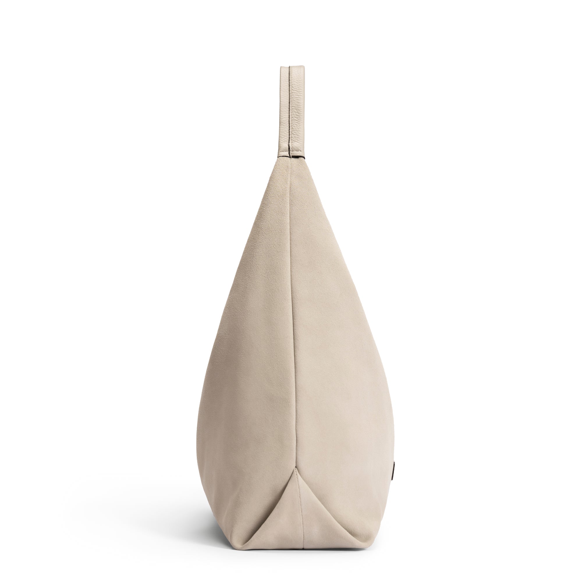 Honoré Grace cream suede shoulder bag