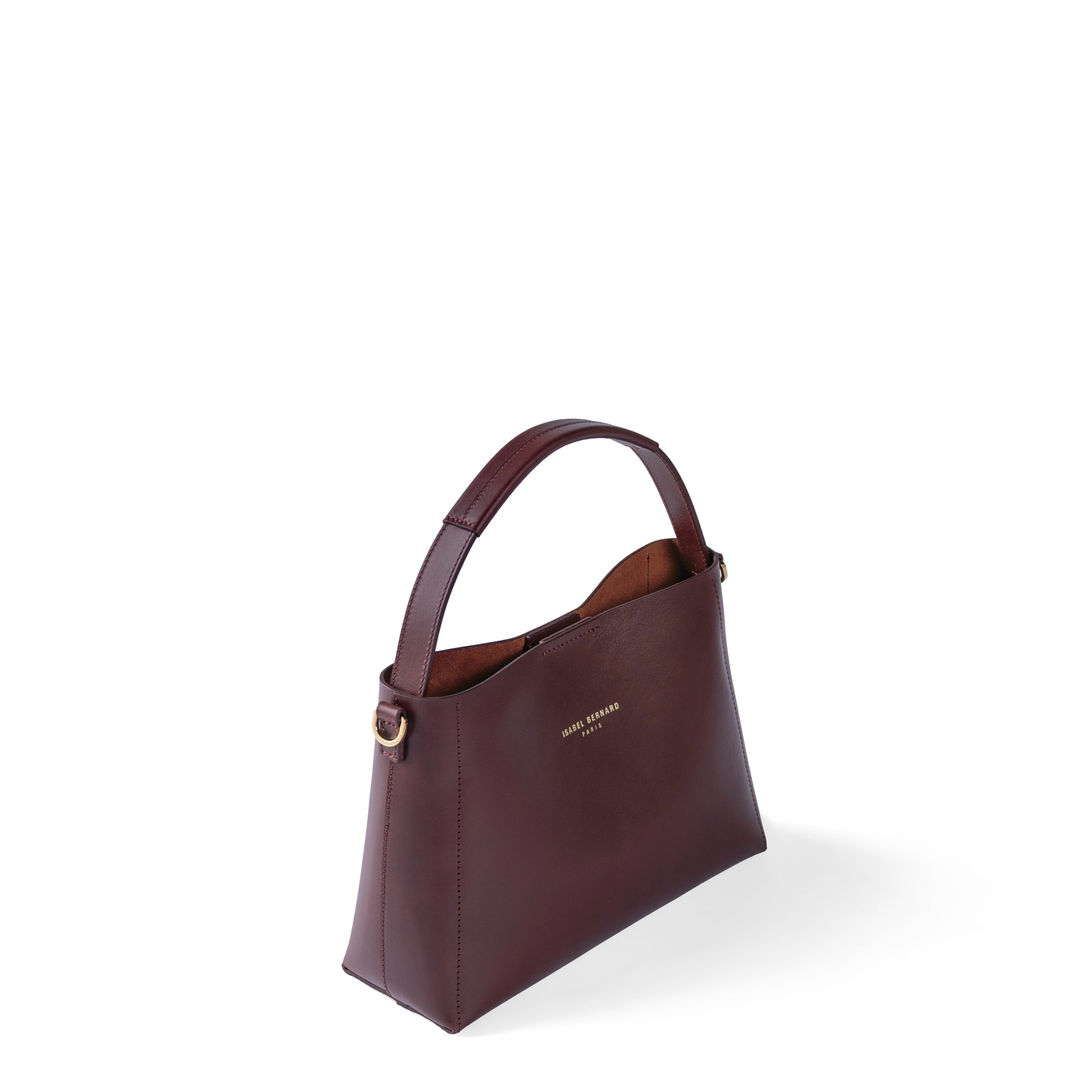 Montmartre Béatrice Midi bordeaux vegetable tanned leather handbag