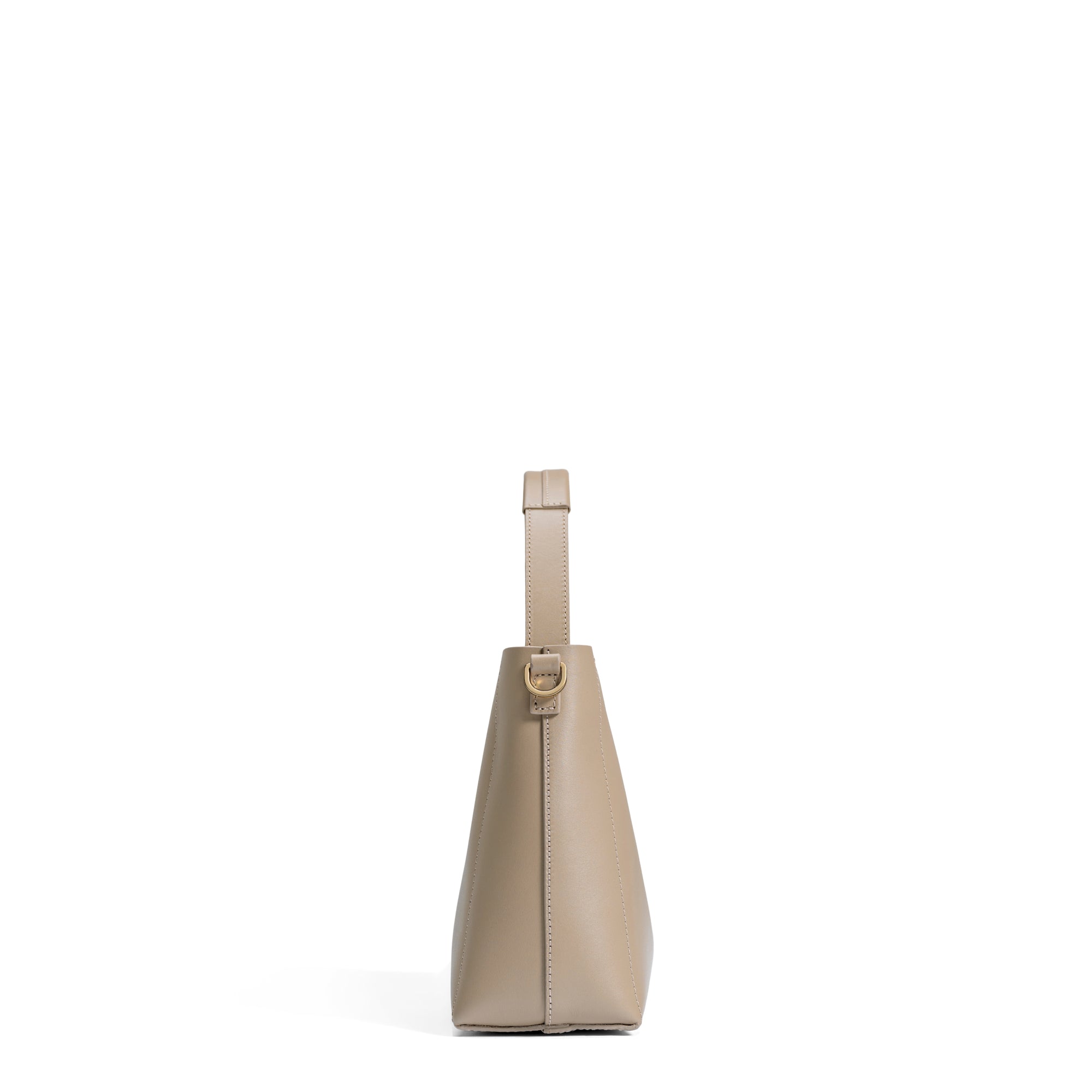 Montmartre Béatrice Midi taupe vegetable tanned leather handbag