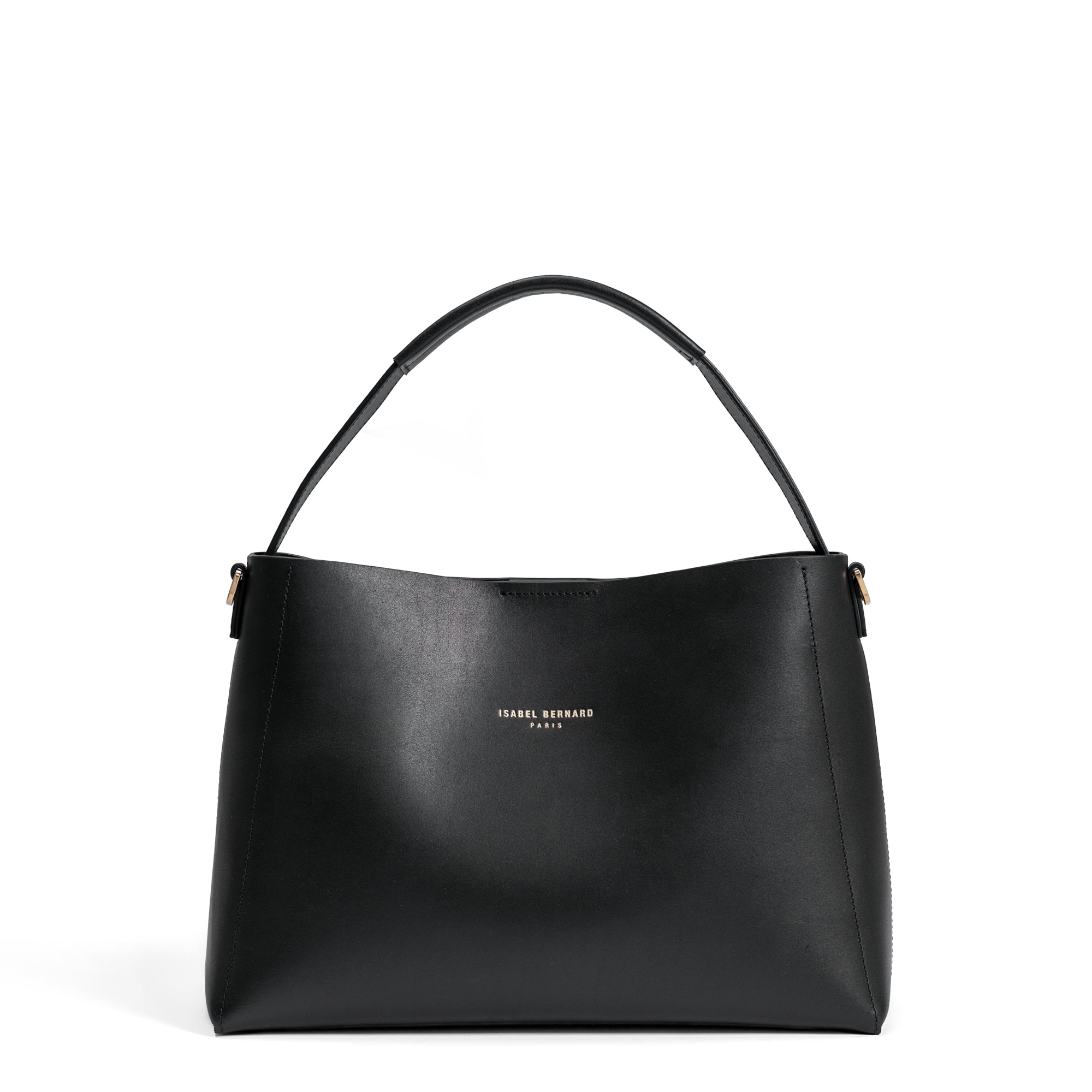 Montmartre Béatrice black vegetable tanned leather handbag
