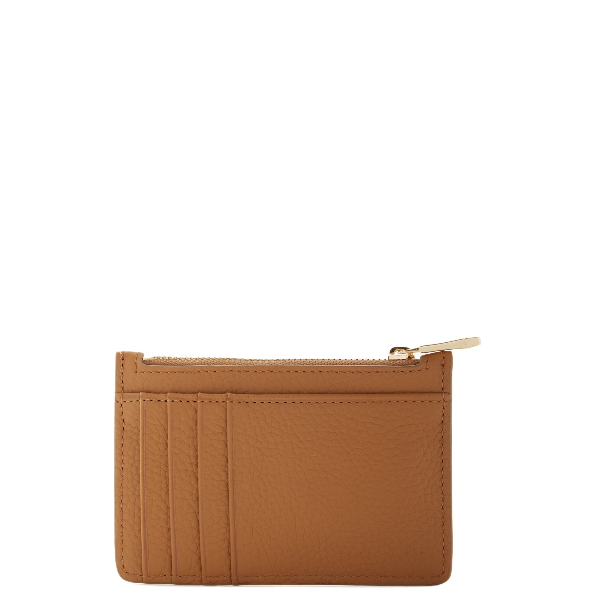 Cadeau d'Isabel camel calfskin leather handbag and cardholder set