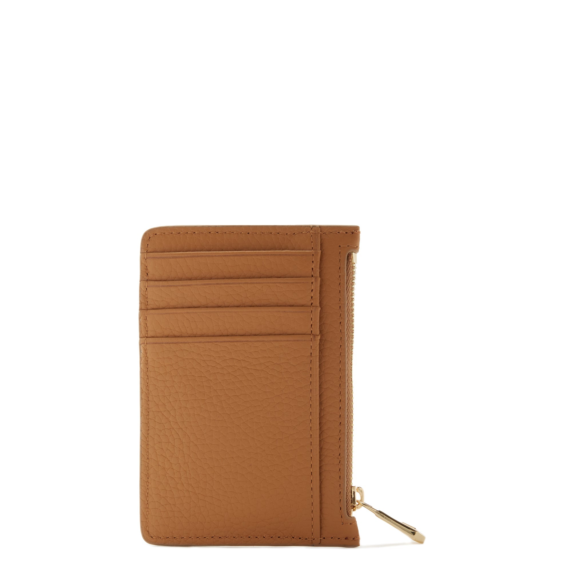 Cadeau d'Isabel camel calfskin leather handbag and cardholder set