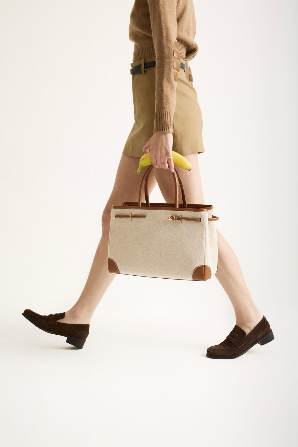 Caramel Canvas Book Tote Bag 33 (Final Sale)