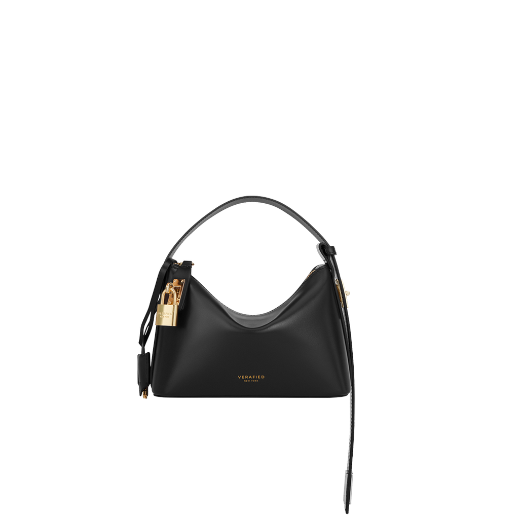 Mini Gold Black Hobo Bag