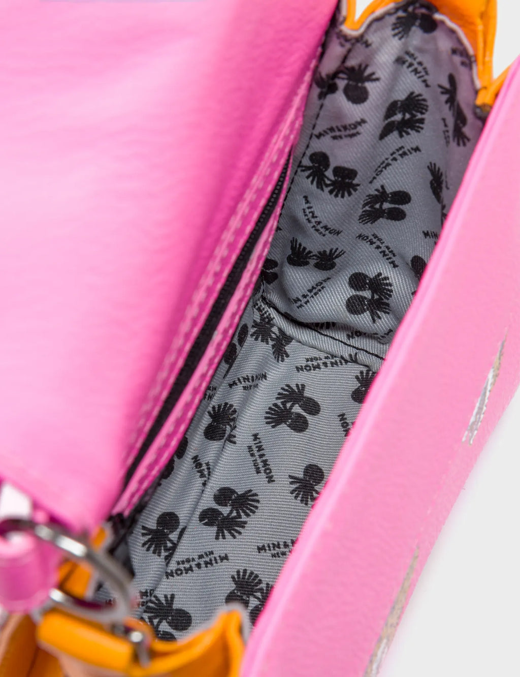 Anastasio Micro Crossbody Handbag Bubblegum Pink Leather - Blazing Tiger Design