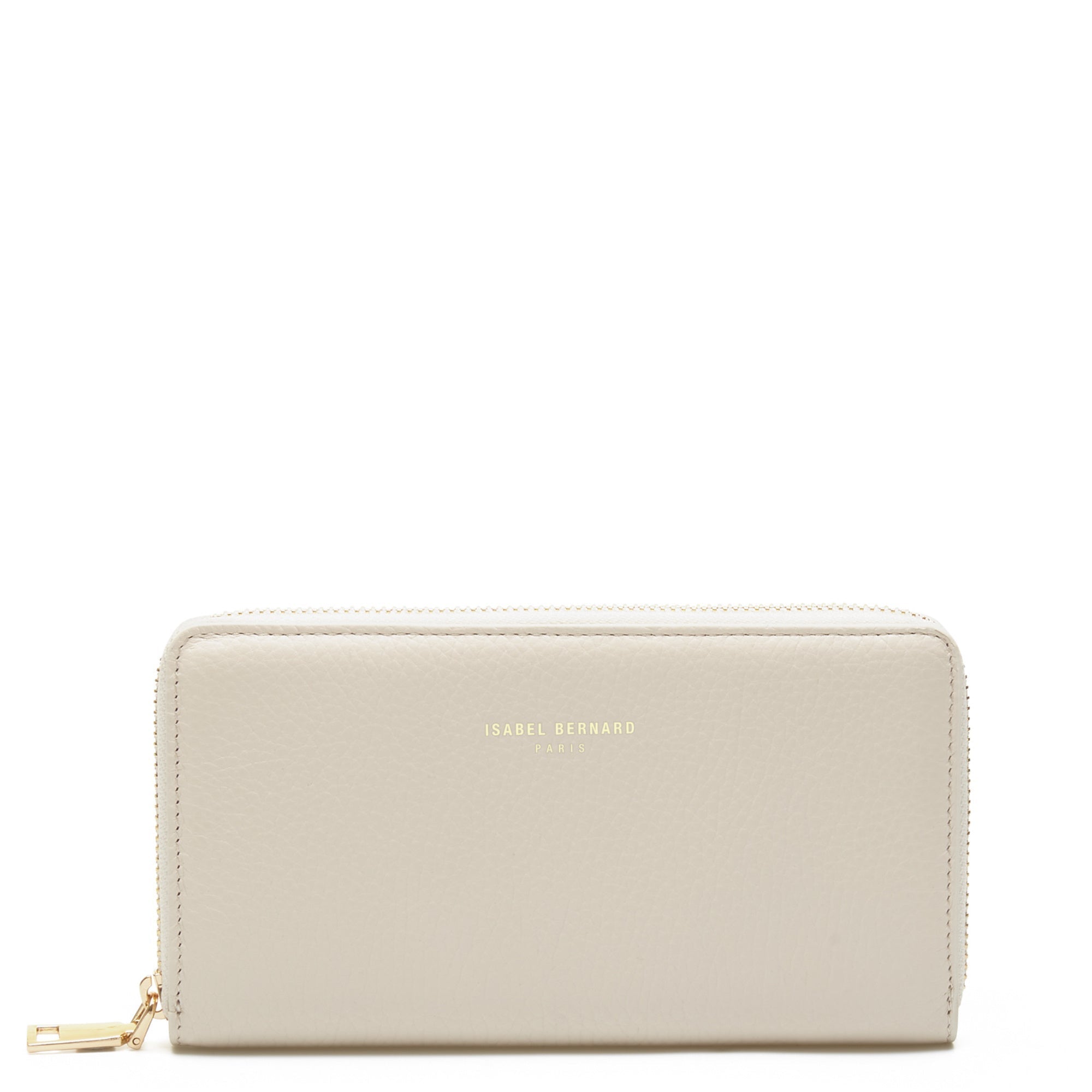 Cadeau d'Isabel cream calfskin leather handbag and wallet set