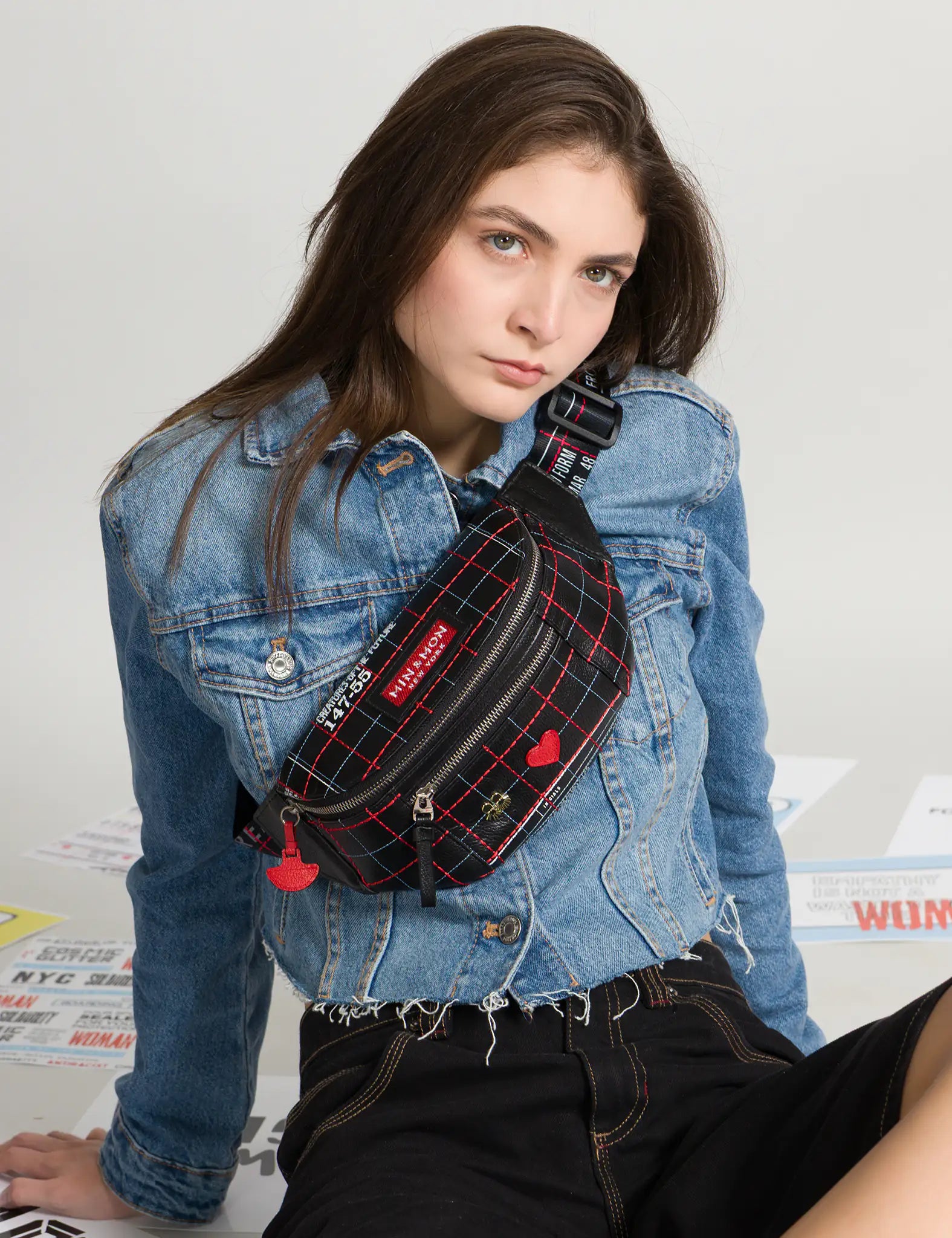 Harold Fanny Pack Black Leather - Lovestitch Design