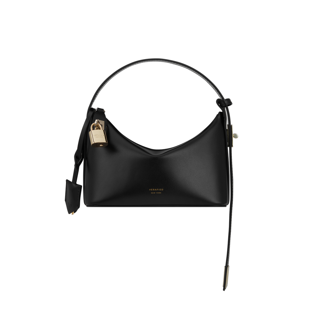 Mini Gold Black Hobo Bag
