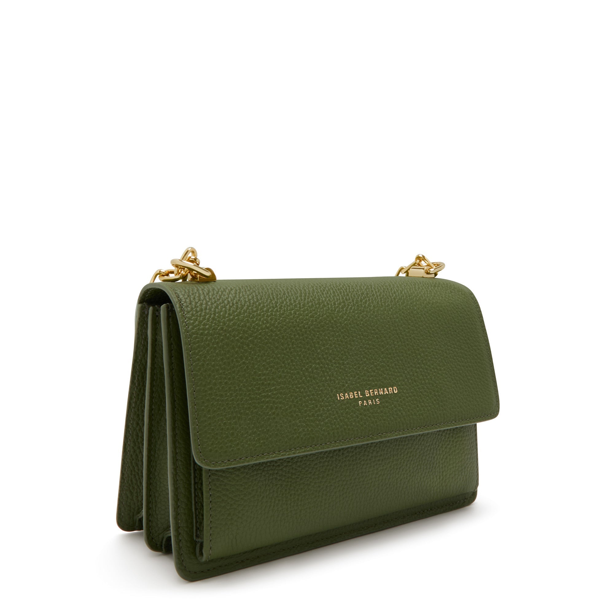 Femme Forte Valerie green calfskin leather shoulder bag